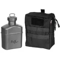 Fox Outdoor Trinkflasche Titan 1 L mit Tasche