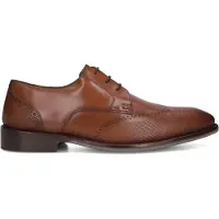 Stefano lauran Herren Business Schuhe Msh0010098 - Cognac - Größe 41,5