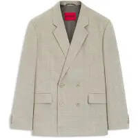 HUGO Modern-Fit Jacke mit Fischgrät-Webstruktur Grösse 54