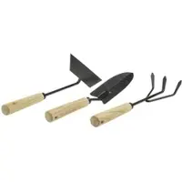 By Benson Set aus Pflanzschaufel, Gartenkralle und Hacke "Premium"