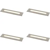 QAZQA Set mit 4 Modernen Bodeneinbaustrahlern Stahl 30 cm inkl LED IP65 Eline