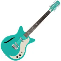 Danelectro Vintage 12-saitige Gitarre dunkel Aqua