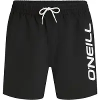 O'Neill Badeshorts "CALI 16'' SWIMSHORTS", Herren, Gr. L, N-Gr, schwarz (schwarz out), Obermaterial: 100% Polyester, Badehosen Badeshorts, mit seitlichen Eingrifftaschen und Gesäßtasche