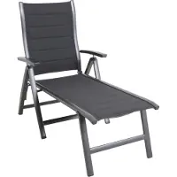 Royal Garden Richmond Gartenliege Aluminium/Polyester Iron Grey/Anthrazit