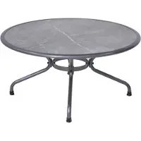 Royal Garden Verso Gartentisch Stahl/Fairstone Iron Grey Ø110x73,5 cm