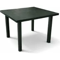 Mojawo Gartentisch Terrassentisch Outdoor Tisch Fiocco Grün L80xB75xH72cm