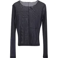 Urban Classics Longsleeve "Urban Classics Damen Ladies Exposed Seam Mesh Longsleeve", (1 tlg.)