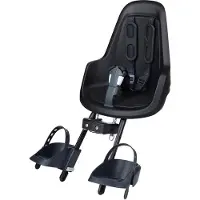 Bobike ONE Mini Front Mount Fahrradsitz, Urban Black