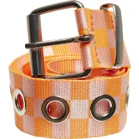 Urban Classics Checker Belt With Eyelets