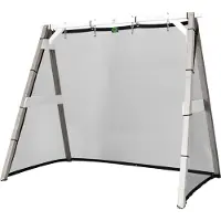 Axi 4-in-1 SportsFun in Grau / Weiß | 4-in-1 Gestell für Schaukel, Fußball, Volleyball & Tennis | Schaukelgestell & Netze für diverse Sportarten