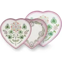 Pip studio Teller Home Herzförmige Teller Lily & Lotus Lilac 21,5 cm (2er Set)