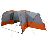 vidaXL Familienzelt für 12 Personen Grau und Orange 760 x 645 x 230 cm