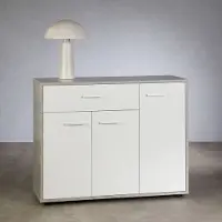 Idimex SCHUHSCHRANK DEUSTO Betonoptik/weiß
