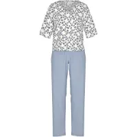 Mey Nachtmode Pyjama Wild Violets | Grösse: 42 | Farbe: Blau