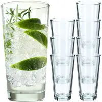 Kadax 8x Gläser 340ml für Getränke Getränke Wasser Glas Set Set
