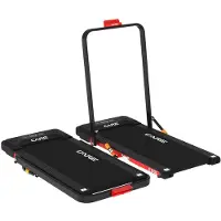 Care Fitness JOG 8, 100 kg, 1 km/h, 8 km/h, Kalorien, Distanz, Geschwindigkeit, Zeit, Schwarz, Rot, 21,8 cm (8.6")