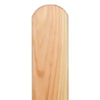 Meingartenversand.de Zaunlatte halbrund Basel 3 x 8 x 100 cm – Holzlatte aus Douglasie – stabile Zaunbretter für Vorgartenzaun – ideale Holzzaunlatte für Garten