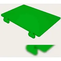 Metro Professional Schneidebrett Polyethylen, 60 x 40 x 2 cm, mit Anschlag, grün
