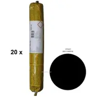 Sika Deutschland CH AG & Co KG 20 x Sikaflex Pro 3 SL schwarz 600ml Beutel 1K Polyurethan Dichtstoff
