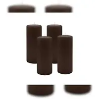 Kopschitz Kerzen 4er Set Stumpenkerzen/Adventskranzkerzen Schokolade Ø 40 x 200 mm