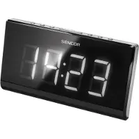 Sencor SRC 340, Uhr, Digital, FM, LED, 4,57 cm (1.8 Zoll), Weiß