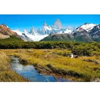 Papermoon Fototapete "Berge in Patagonien", bunt, B:5m L:2,8m, Vlies, Tapeten, Fototapete