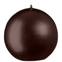 Kopschitz Kerzen Kugelkerzen Metallic Glanz Brandy Ø 70 mm, 6 Stück