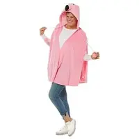 Buttinette Flamingo-Poncho, unisex