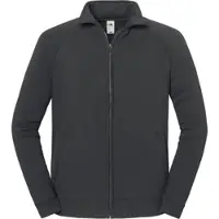 Fruit Of The Loom Iconic Premium Sweat Jacket Unisex Zip Sweatjacke mit CiCLO Technologie, nachhaltig, graphit, 3XL