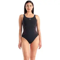 Arena Badeanzug "W ISA SWIMSUIT SQUARED BACK C CUP" Shaping-Technologie, Power Mesh Material für Taillenglättung