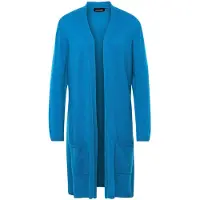 Goldner Strickjacke "Kurzgröße Modische Kaschmir-Longstrickjacke" Ohne