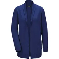 Goldner Strickjacke "Langarm Cardigan aus Merino" Schalkragen