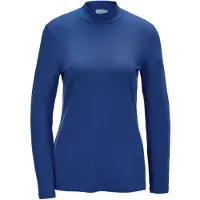 Goldner Longpullover "Kurzgröße Stehkragenshirt mit Langarm" Ohne