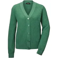 Goldner Strickjacke "Kurzgröße Elegante Strickjacke mit V-Ausschnitt" Hochwertige Strickminderungen