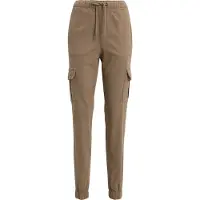 Urban Classics lässige Damen Jeans Stretch Kordelzug Taschen mit Baumwolle Beige