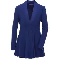 Goldner Sweatjacke "Kurzgröße Leichte Shirtjacke lila mit Stretch" Mit Teilungsnaht hinten für eine elegante Weite