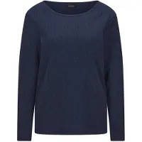 Goldner Langarmshirt "Kurzgröße Langarm Melange Jersey-Oberteil" U-Boot-Ausschnitt