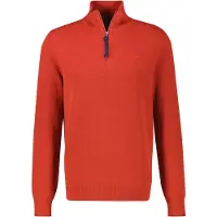 Lerros Troyer "Herren Stricktroyer in lebendiger Optik", Herren, Gr. 3XL, rot (scandinavian rot), 100% Baumwolle, ohne Ausschnitt, Pullover Troyer