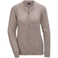Goldner Strickjacke "Strickjacke aus Bändchengarn in schöner Melange-Optik" Mit schönen, gerippten Details