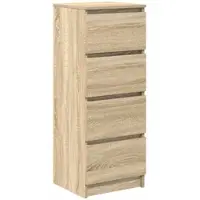 vidaXL Sideboard Sonoma-Eiche 37,5x35x99 cm Holzwerkstoff