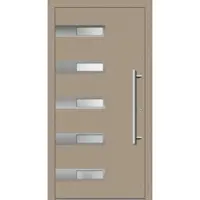 Haustuerenland.de Haustür RC3 "SMILLA" 79 mm Graubeige RAL 1019 innen öffnend DIN rechts