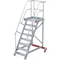Euroline 513 Wartungsbühne 60° 600mm Stufenbreite 8 Stufen Alu gerieft