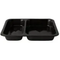 Papstar Starpak 50 Mikrowellenschalen, PP Schwarz
