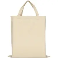 TEXXILLA stabile Canvas Baumwolltasche CLASSIC | mit zwei kurzen Henkeln | 38x42cm | Jutebeutel | Einkaufstasche | unbedruckt, natur, 5 Stück