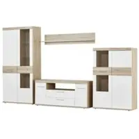 Uno Wohnwand Patryk , weiß , Maße (cm): B: 315 H: 187 T: 45.0