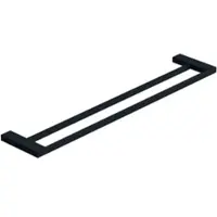 Kludi VELA C Doppel-Badetuchhalter 3198839 Länge = 600MM mattschwarz