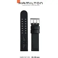 Hamilton - Khaki Aviation Band-set Leder-schwarz-22/22 H690.767.105 - schwarz