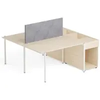 Rbuta Arbeitsplatz 2 Personen BG-Line Schreibtisch mit Trennwand