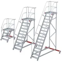 Euroline 513 Wartungsbühne 60° 600mm Stufenbreite 9 Stufen Stahl Gitterrost