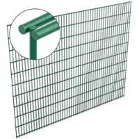 Voss.garden Doppelstabmattenzaun 8/6/8, 255x203cm - Gitterzaun, grün